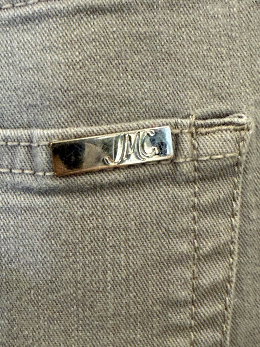 Straight Leg Light Gray Denim Jeans Size 18 - Picture 5 of 7